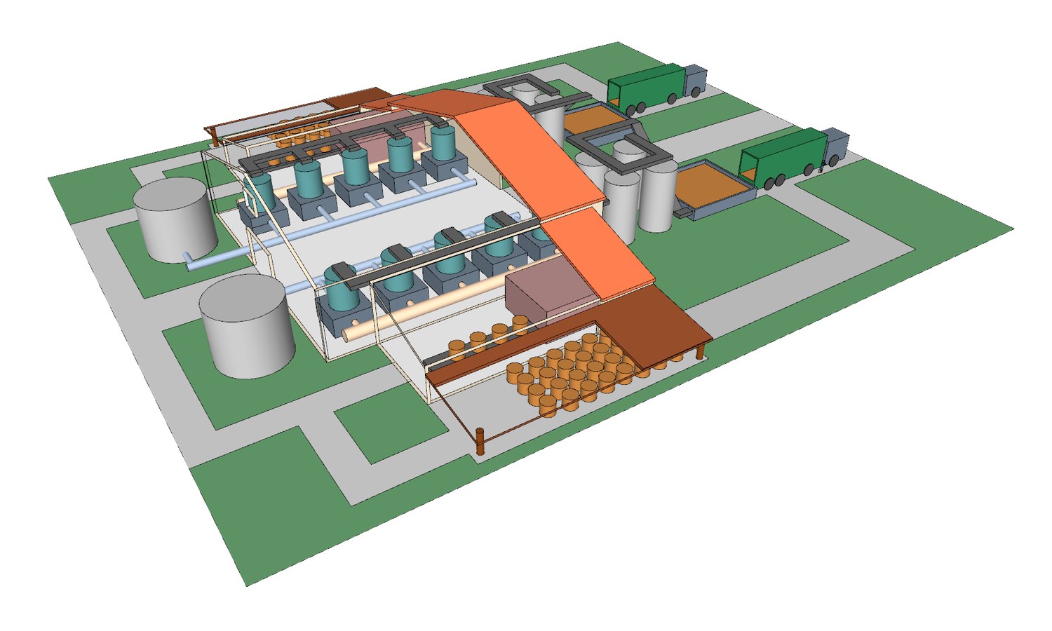 Concept rendering of the planned Crostar Energy processing facility