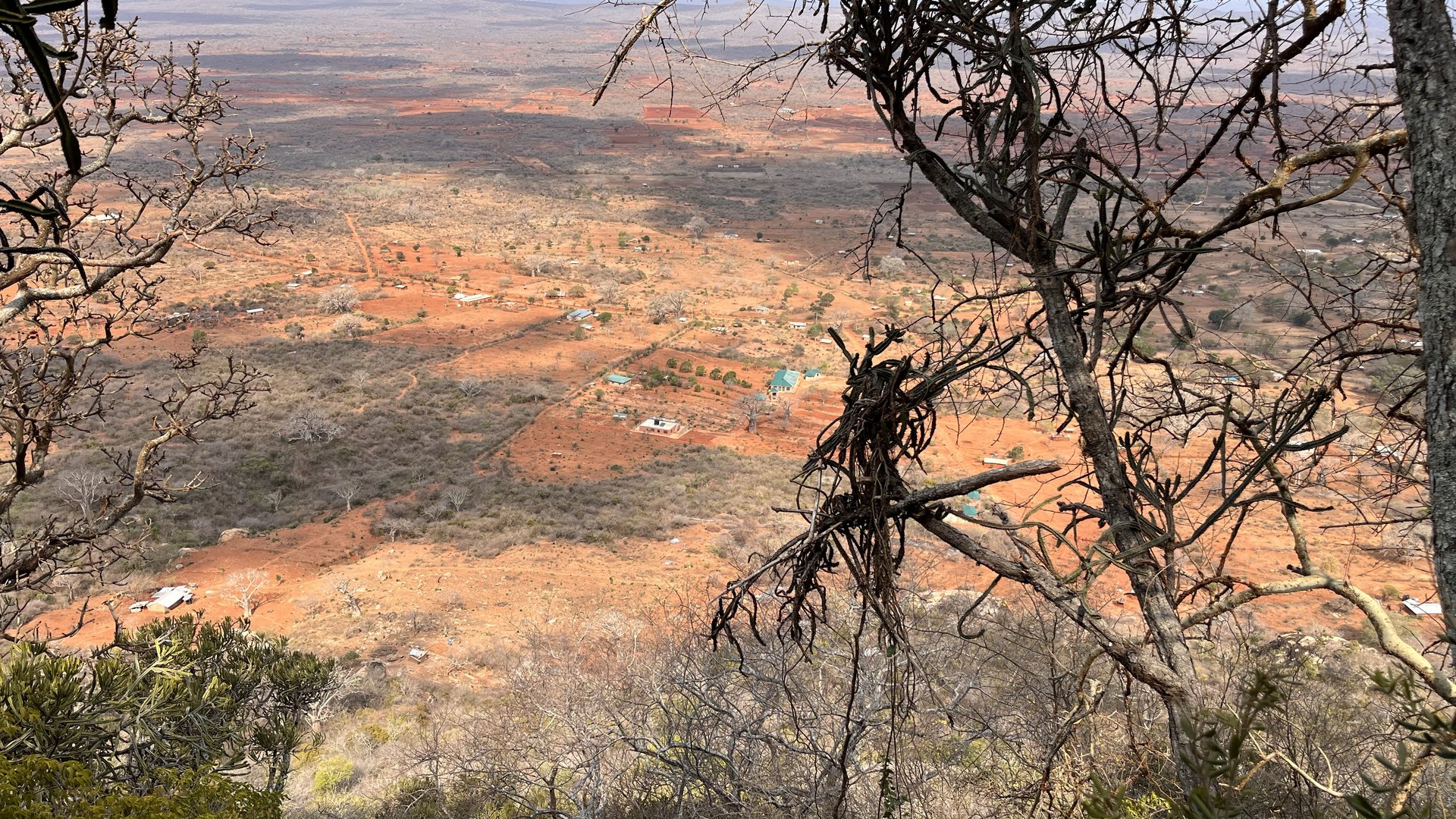 Dryland agricultural landscape around Mavueni and the wider coastal region